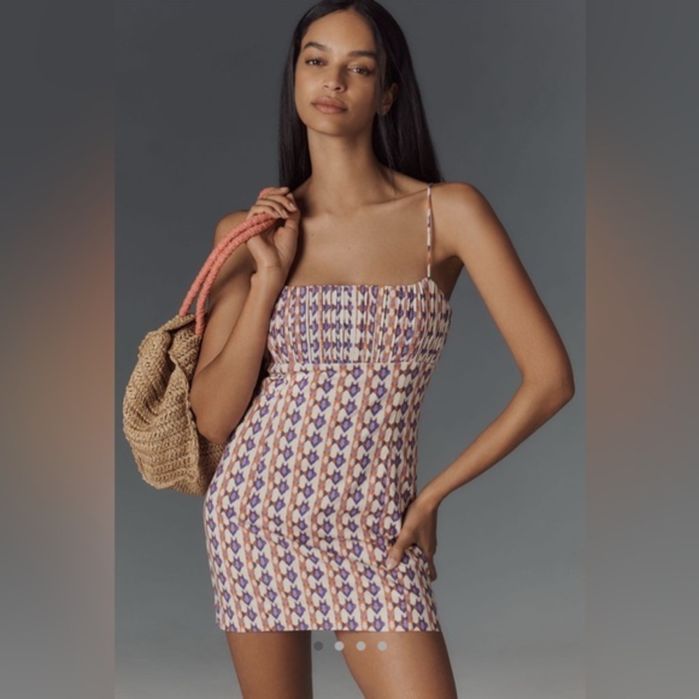 Anthropologie The Ophelia Sleeveless Linen Mini Dress, NWT